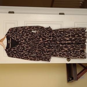 Animal print work/special occasion dress, NWT!